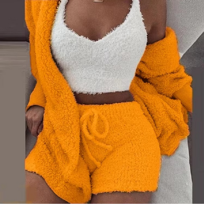 Soft Women's Warm Sleepwear Pajama Set