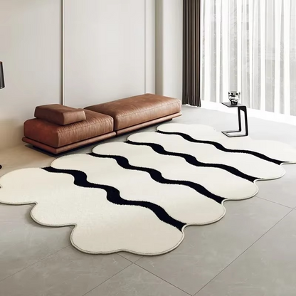 Unique Abstract Modern Area Rug for Home Decor