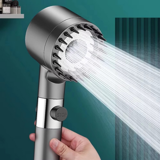 Powerful 3-Setting Shower Head with Filter and Massager - Hehif
