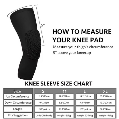 Protective High-Density Knee Pads for Athletic Support