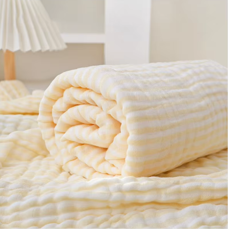 Soft 6-Layer Cotton & Bamboo Baby Swaddle Wrap Blanket