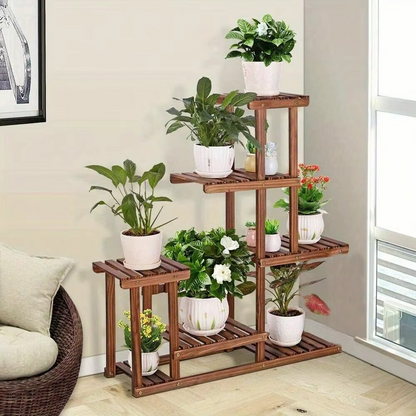Space Saving 9 Shelf Corner Plant Rack