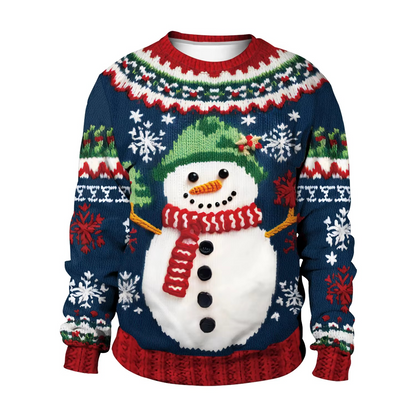 Comfy Oversized Funny Xmas Sweater Relaxed Fit Knit