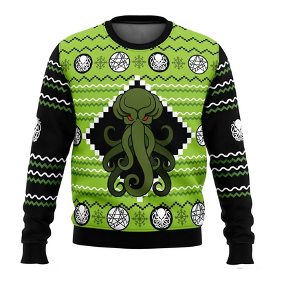 Funny Holiday Graphic Sweater for Men