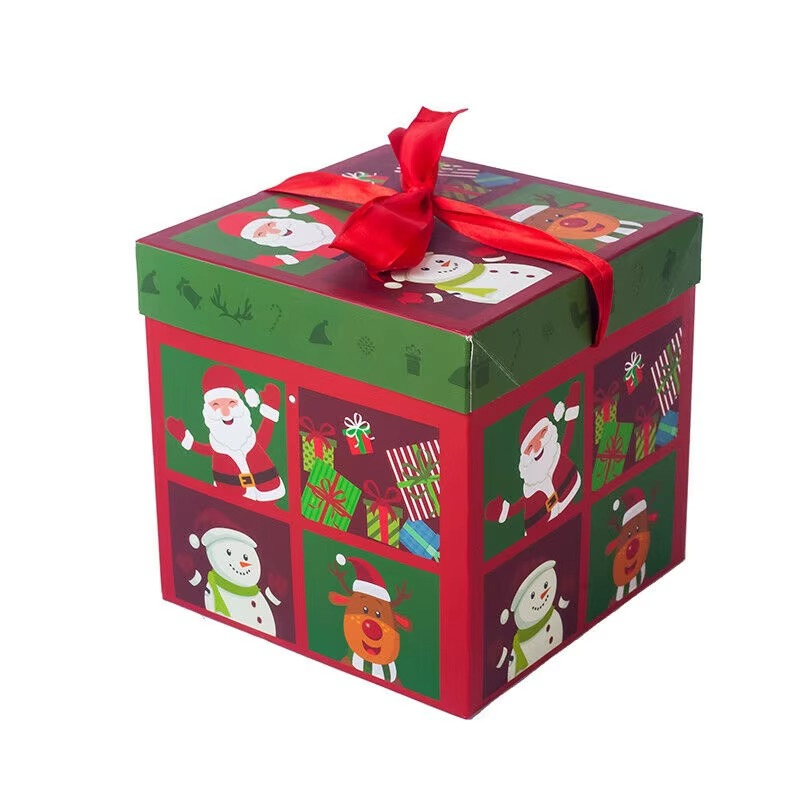 Festive Holiday Gift Box Set for Cookies and Candy