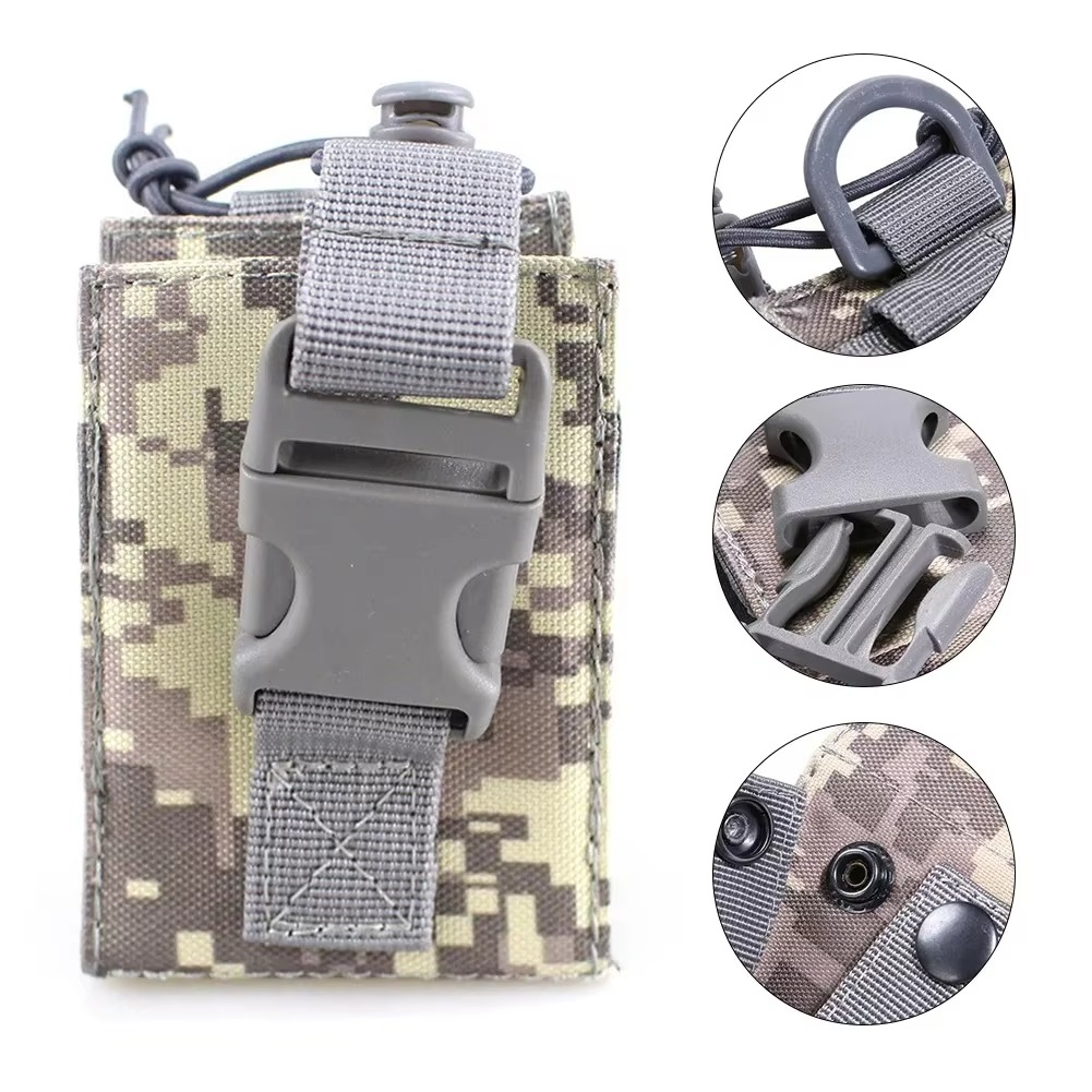 Durable MOLLE Radio Pouch Walkie Talkie Waist Bag