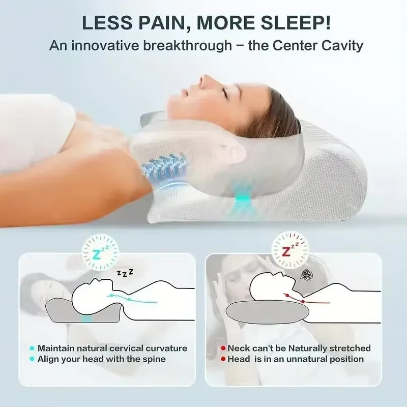 Contour Orthopedic Neck Support Pillow for Back Relief