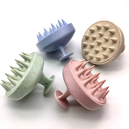 Gentle Hair Scalp Massager Shampoo Brush with Flexible Bristles