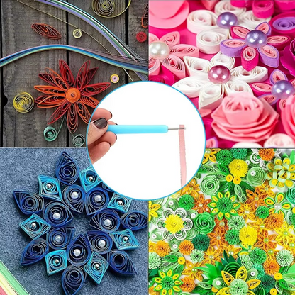 Essential Quilling Tool Kit with Pen and Crafting Supplies