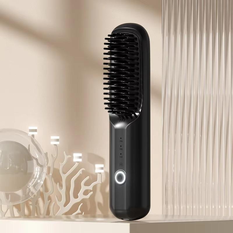 Fast Charging Ionic Hair Straightener – Ceramic Flat Iron Comb