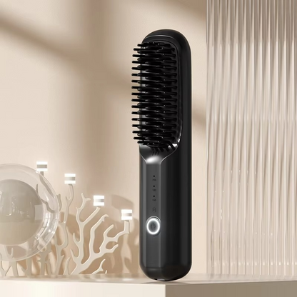 Fast Charging Ionic Hair Straightener – Ceramic Flat Iron Comb