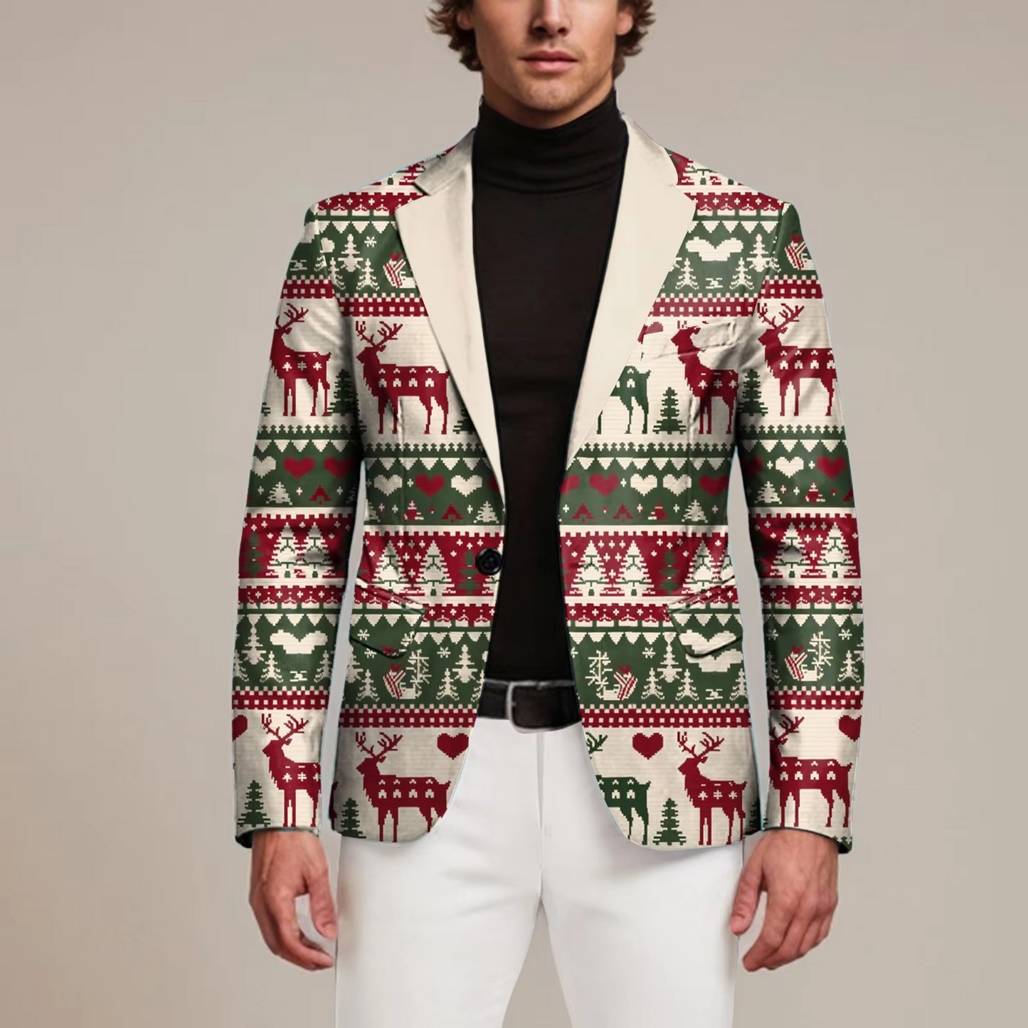 Men's Classic Holiday Blazer Jacket