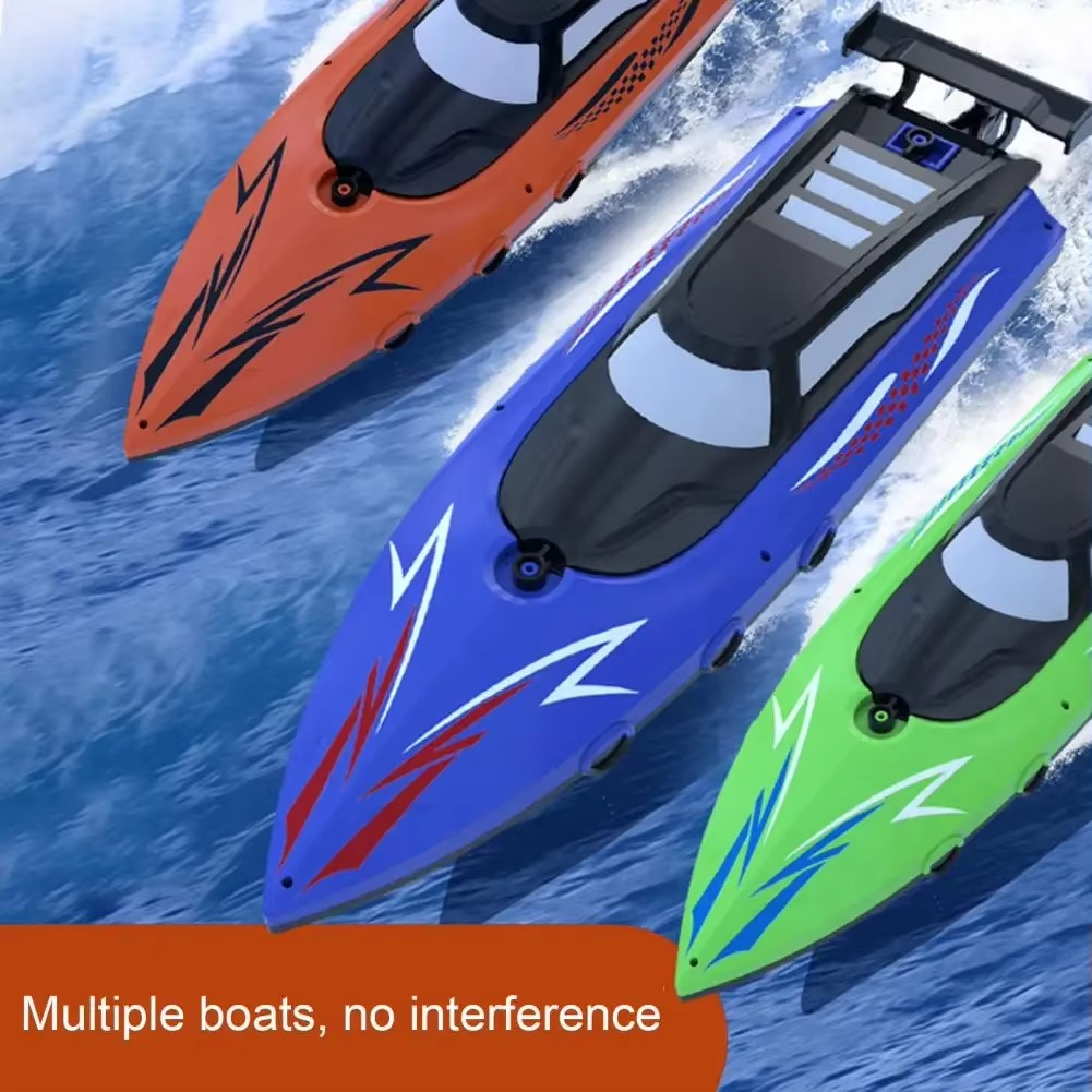 Fun Kids RC Speedboat with LED Lights and Remote