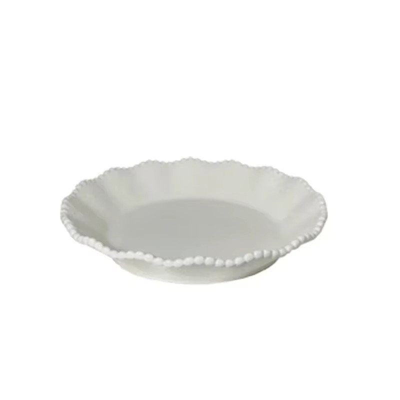 Classic White Ceramic Dinner Plate Set
