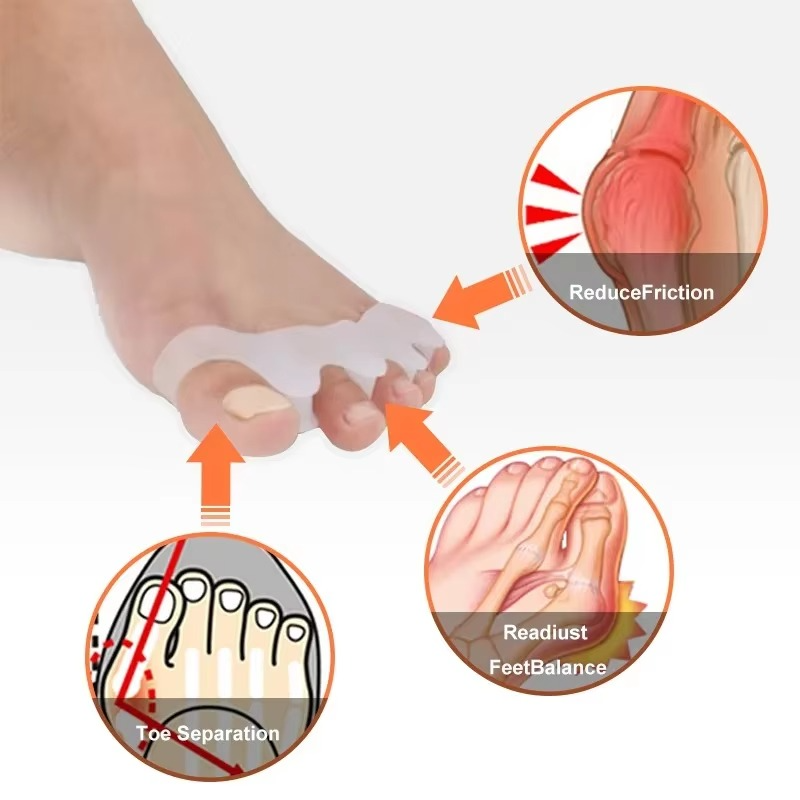 Gel Toe Spacers for Bunion Pain Relief, 1 Pair