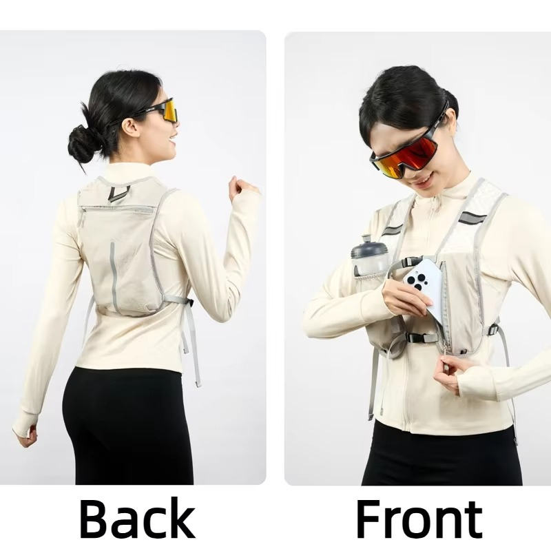 Lightweight Water Backpack With Reflective Panels And Ventilated Mesh