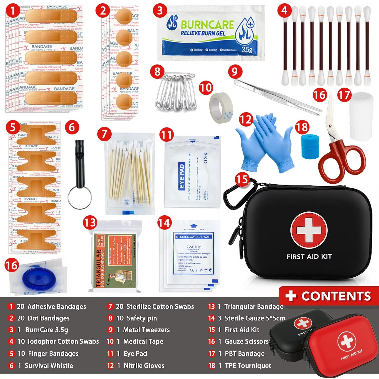 Essential First Aid Kit – Small Emergency Medical Bag