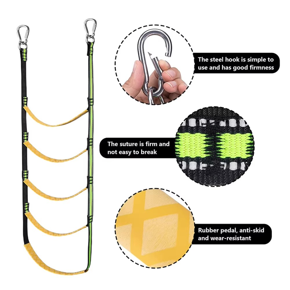 Compact Marine Rope Step Ladder for Boats