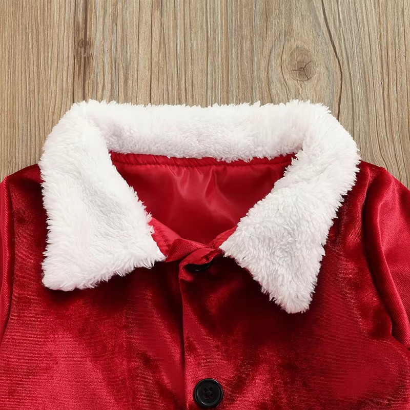Kids Festive Santa Outfit 3 Piece Set