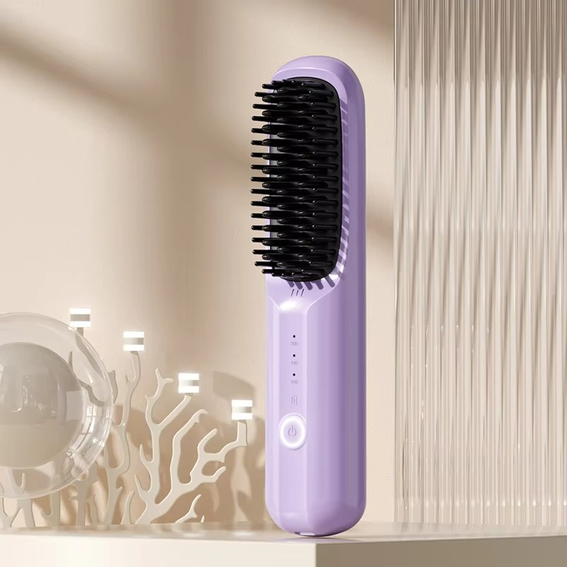 Fast Charging Ionic Hair Straightener – Ceramic Flat Iron Comb