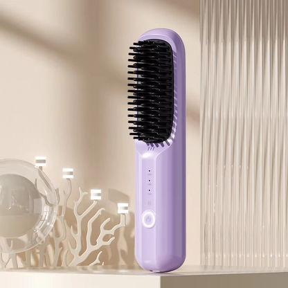 Fast Charging Ionic Hair Straightener – Ceramic Flat Iron Comb