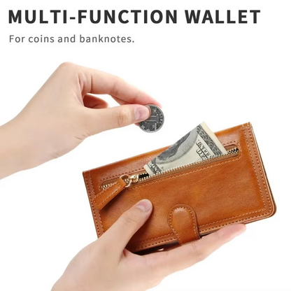 Luxury Phone Flip Wallet Case with Stand