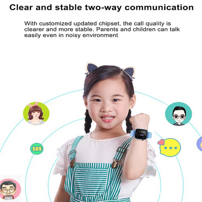 Compact Smart Watch with Bluetooth and Fitness Monitor