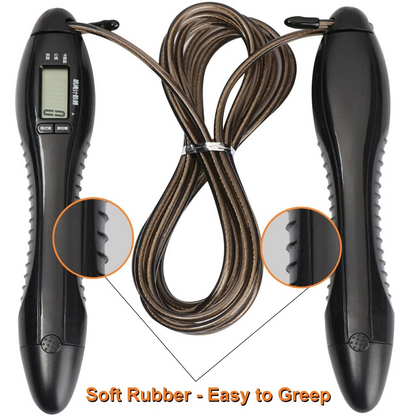 Electronic Jump Rope with Timer and Alert Bell