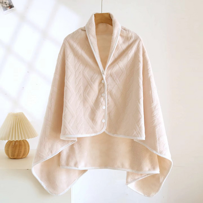 Soft Plush Shawl Blanket for Winter Warmth