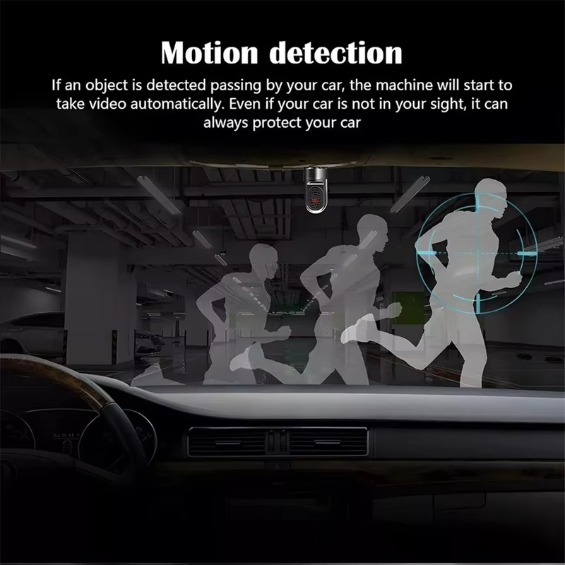 Full HD 360° Rotating Compact Dash Cam with Night Vision