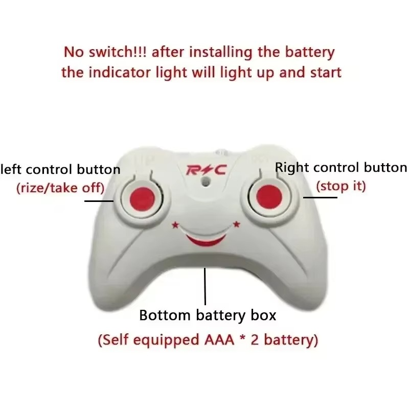 Fun Remote Control Mini Drone Toy for Boys