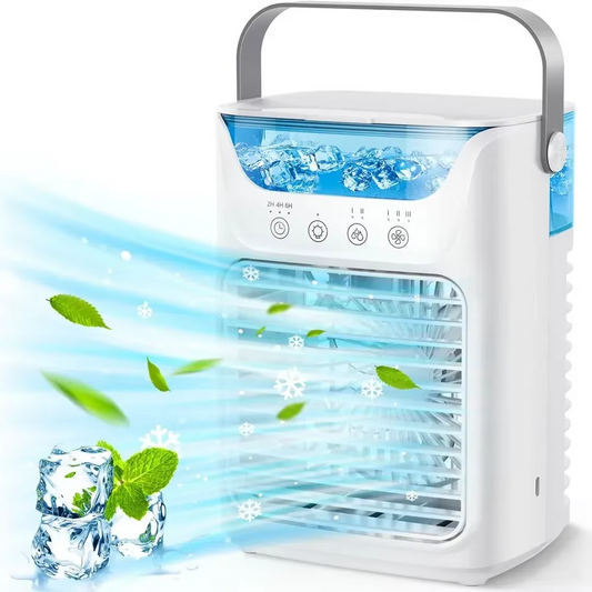Compact Desk Air Cooler Fan with Mist Humidifier - Hehif