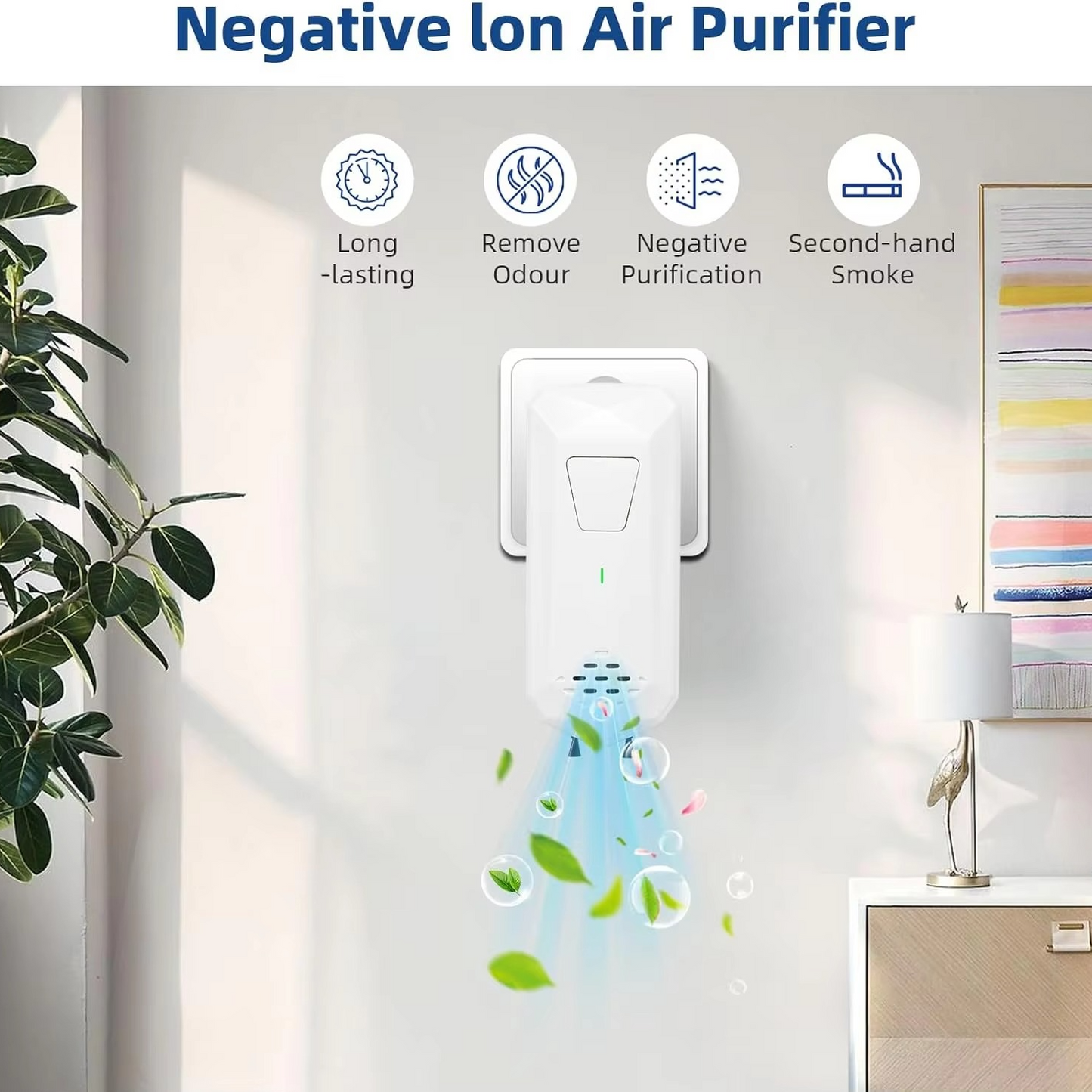 Portable Mini Air Purifier – Silent Plug in Freshener