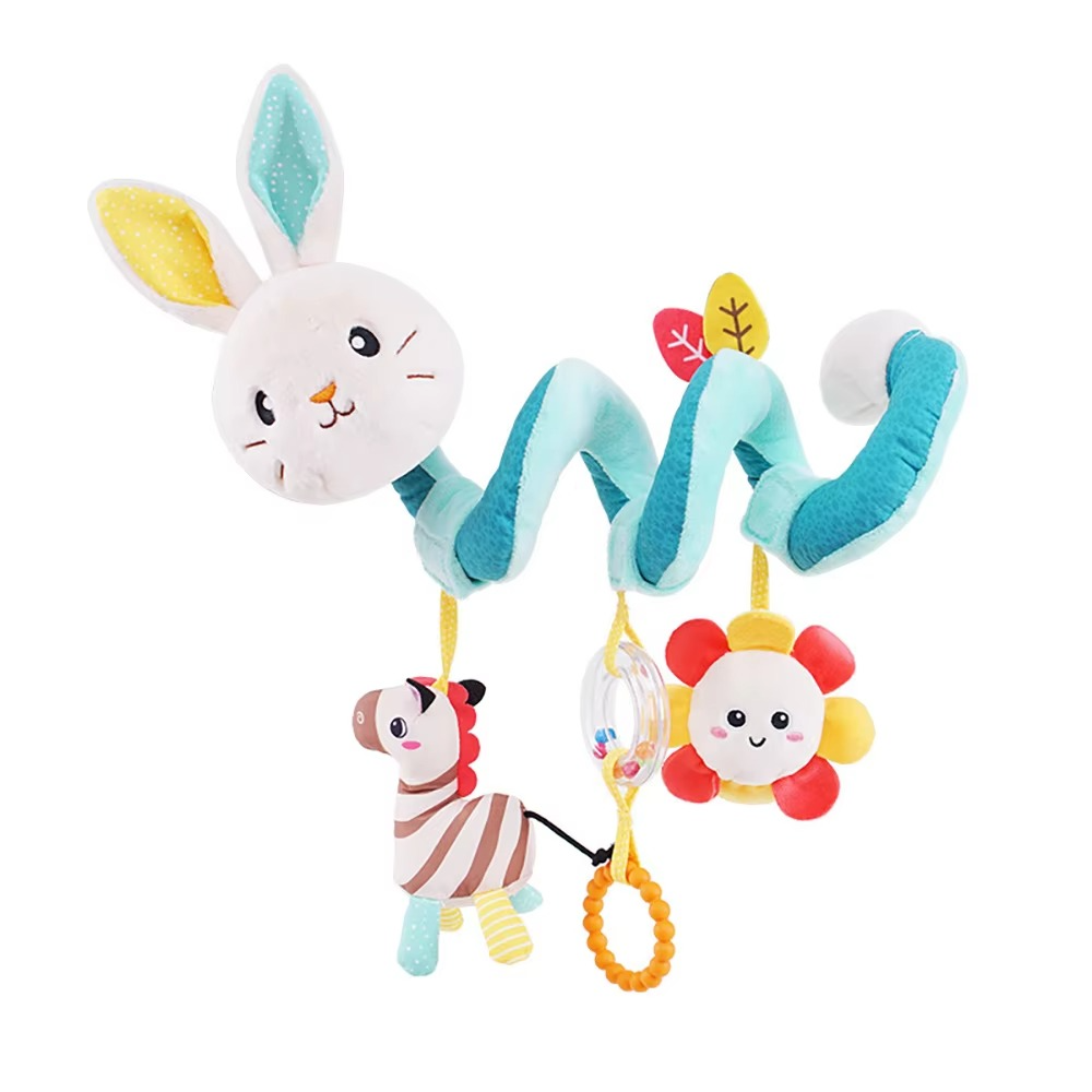 Fun Baby Car Toy with Spiral Teether Activity Center