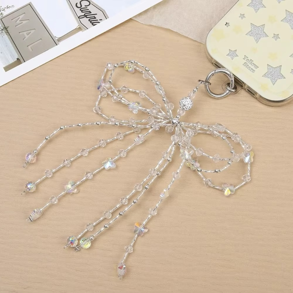 Large Ribbon Pendant Purse and Phone Charm Keychain