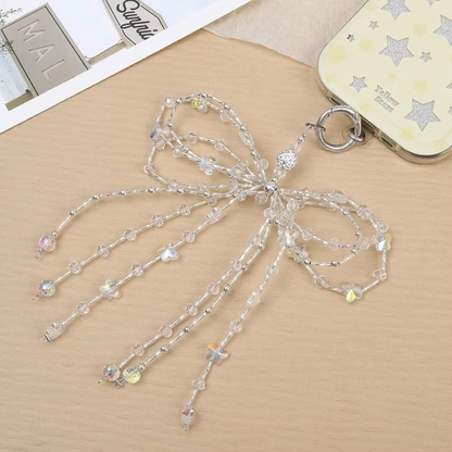 Large Ribbon Pendant Purse and Phone Charm Keychain