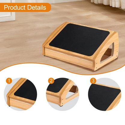 Compact Adjustable Foot Rest for Desk Comfort