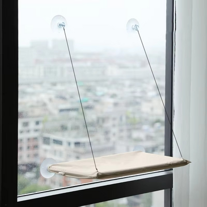 Cozy Cat Window Seat - Soft Plush Hammock for Cats