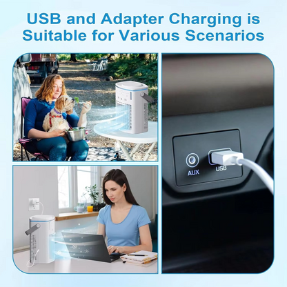 Portable 3-Speed Air Cooler with Remote and Timer