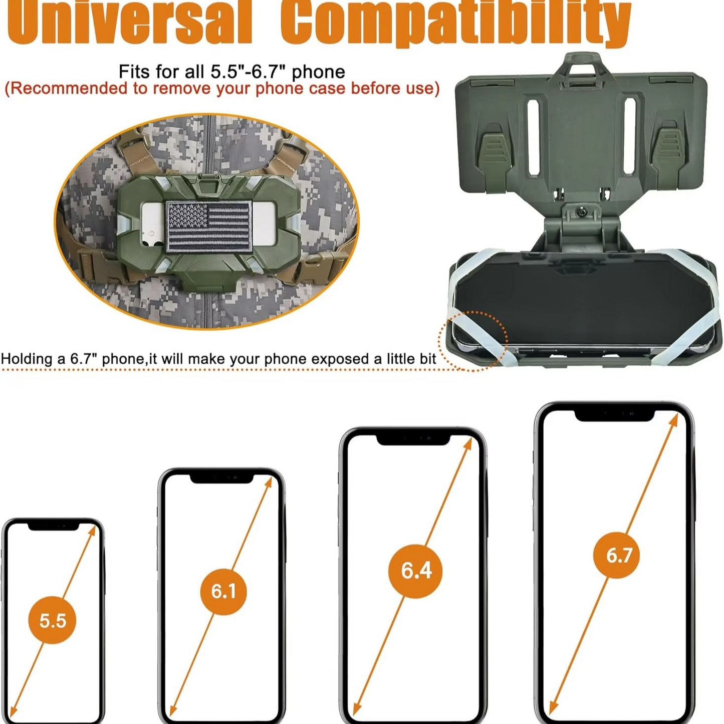 Durable Military Phone and GPS Pouch Holder