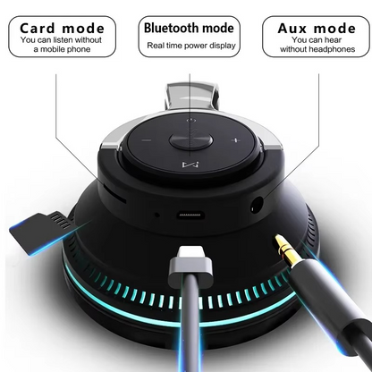 Compact Bluetooth 5.1 Wireless Stereo Headphones