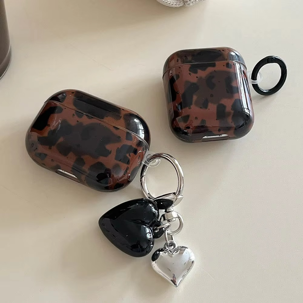Vintage Animal Pattern AirPods Keychain Holder - Hehif