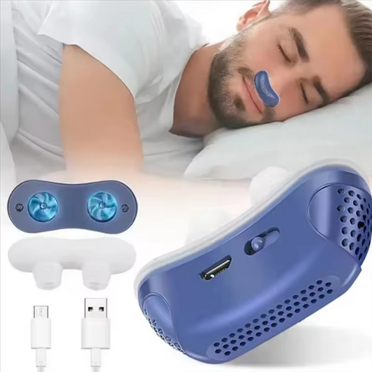 Automatic Sleep Apnea Snore Stopper with Adjustable Airflow - Hehif