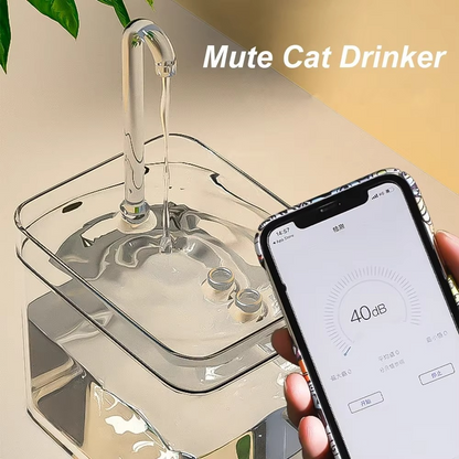 Pure Water Pet Fountain with Built-in Filter