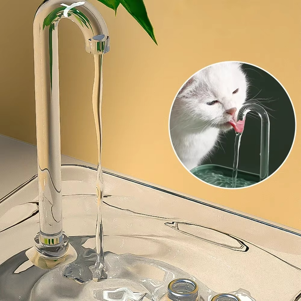 Pure Water Pet Fountain with Built-in Filter
