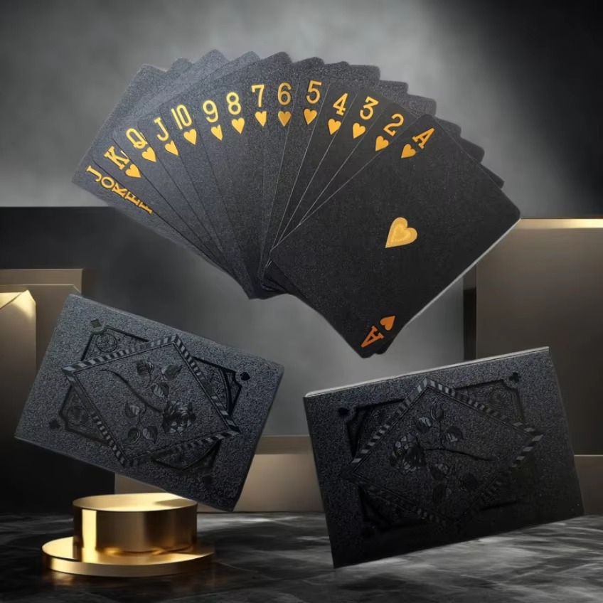 Premium Waterproof Gold Coated Playing Cards