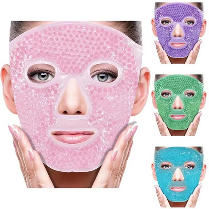 Heated and Cooling Gel Face Mask with Eye Mask - Hehif