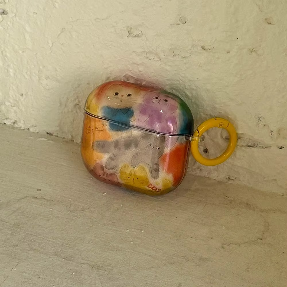 Bright Yellow Cute AirPods Earbud Case