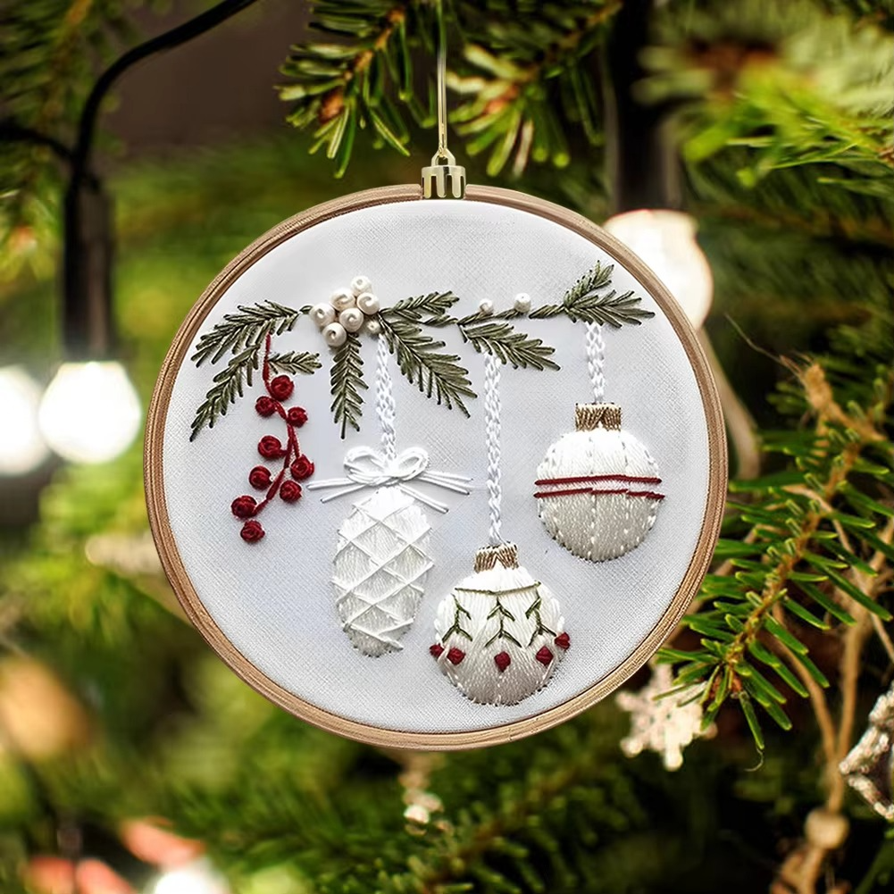 Easy Christmas Cross Stitch Kit for Beginners