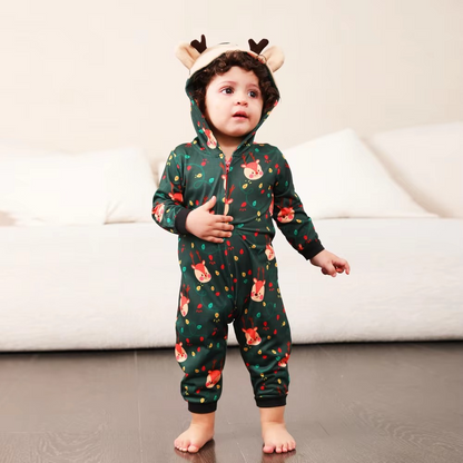 Fun Family Holiday Pajama Set Cozy Christmas Jumpsuits